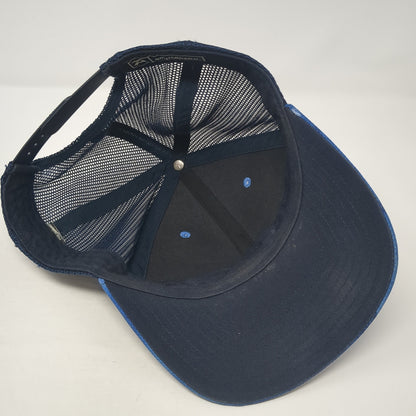 Realtree Snapback Trucker Hat Blue One Size Mesh Back Outdoor Richardson