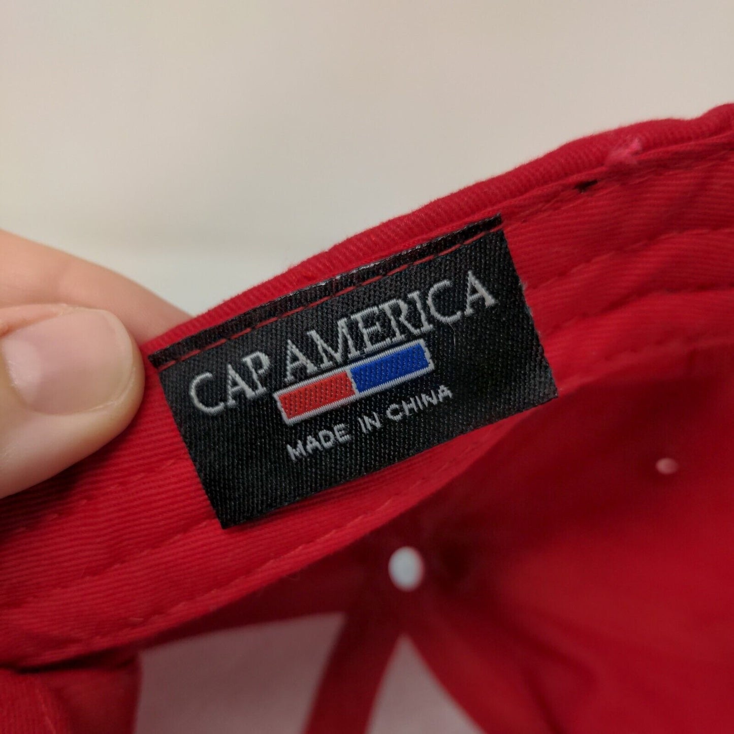 Make America Safe Again Slideback Hat Red One Size Embroidered Cap America