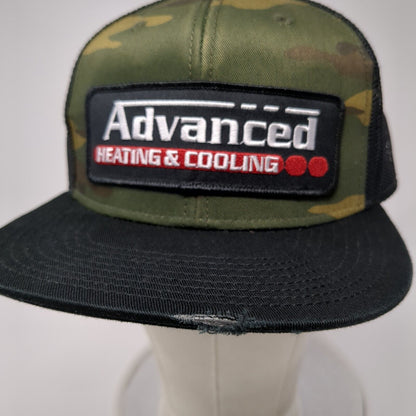 Advanced Heating & Cooling Trucker Hat Camo One Size Mesh Back Otto