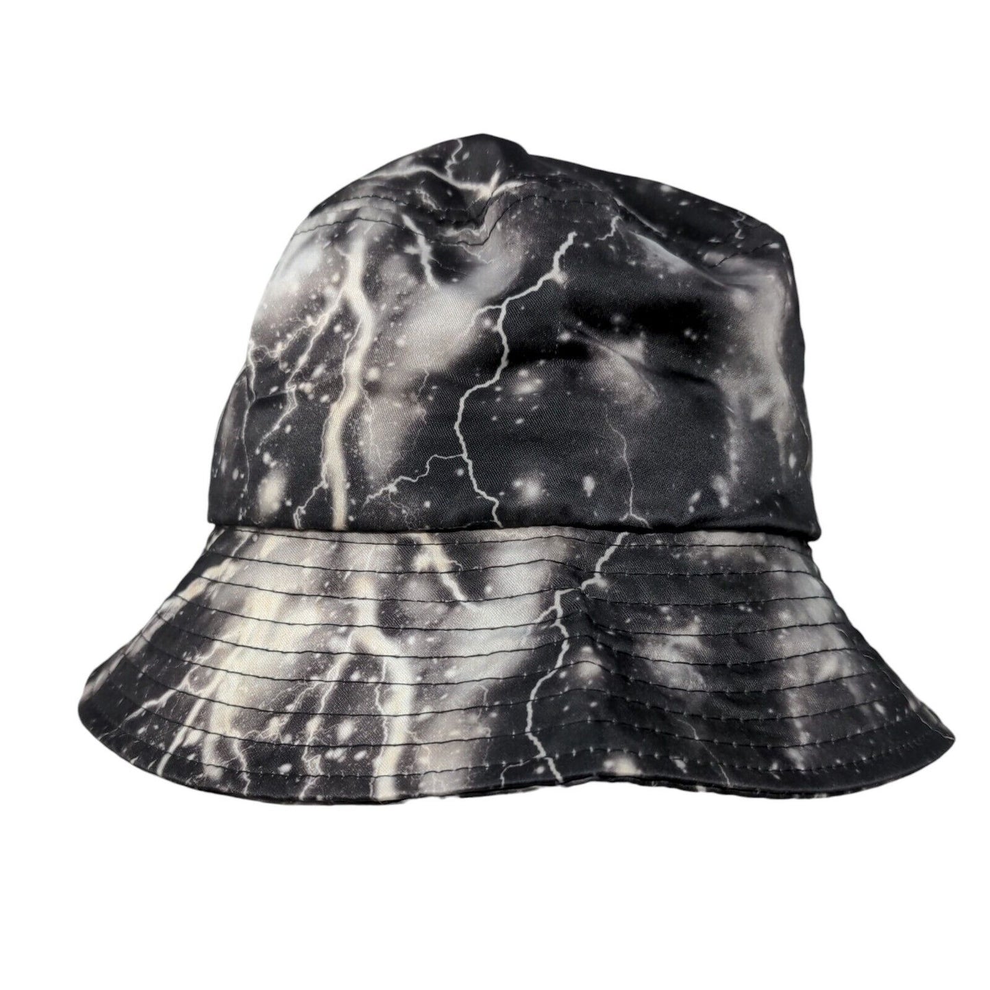 Unbranded Bucket Hat Multicolor XST Lightning Print Outdoor Cotton