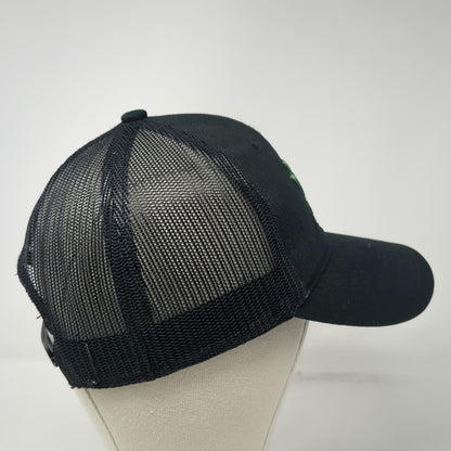 Vortex Trucker Hat Black One Size Mesh Back Snapback Embroidered Logo Optics