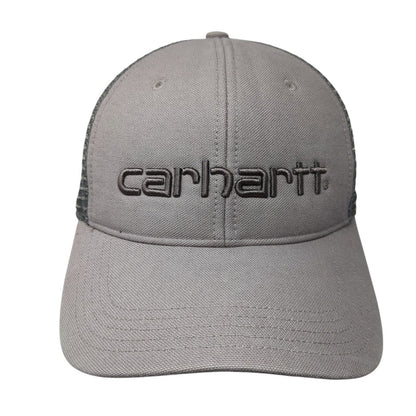 Carhartt Snapback Mesh Back Trucker Hat Gray One Size Solid Adjustable