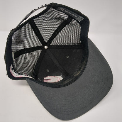 Grizzly Motorsports Snapback Mesh Back Trucker Hat Gray One Size 6 Panel
