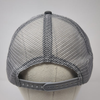Apple Gate Snapback Trucker Hat Gray One Size Adjustable Mesh Back 6 Panel
