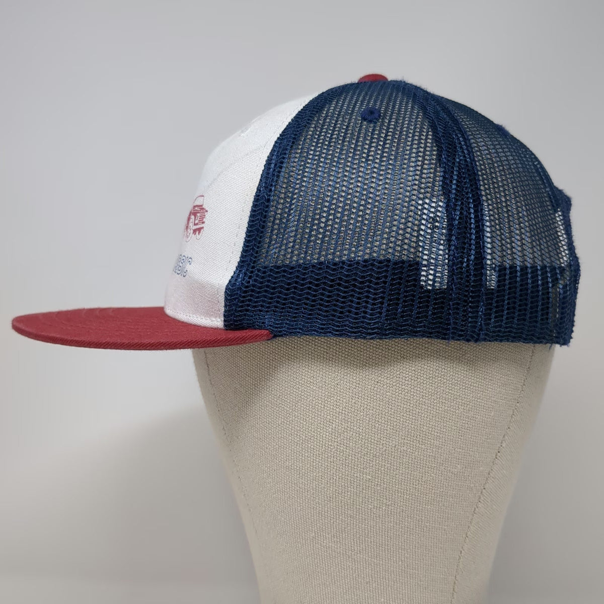 Land Rover Trucker Hat White Red Blue One Size Mesh Snapback Graphic Classic
