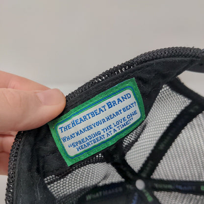 Idaho Heartbeat Snapback Mesh Back Trucker Hat Camo OSFA Adjustable