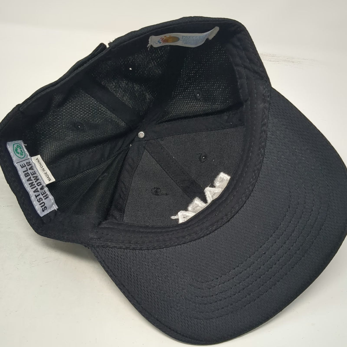 Preferred Papa Johns Baseball Cap Black One Size Strapback Hat Sustainable Logo