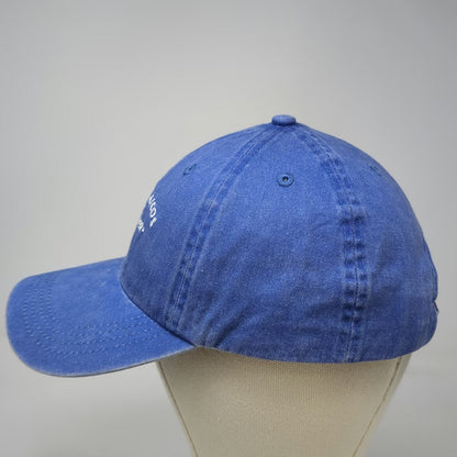 Kate Lord Baseball Cap Blue OSFM Turks & Caicos Palm Tree Slideback Cotton Hat