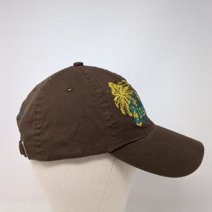 It's 5 O'Clock Somewhere Slideback Hat Brown OS Adjustable Margaritaville Cotton