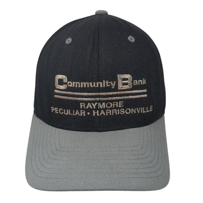Community Bank Raymore Strapback Hat Black One Size Adjustable Yupoong