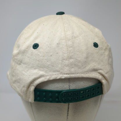 KC Caps 5 Panel Beige Green One Size Safety Never Hurts Snapback Workwear Hat
