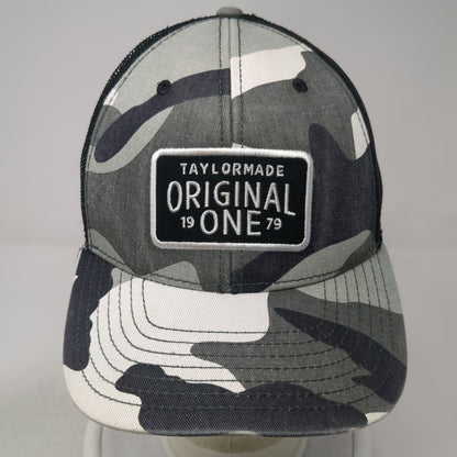 TaylorMade Trucker Hat Gray Camo One Size Original 1979 Mesh Snapback Golf Patch