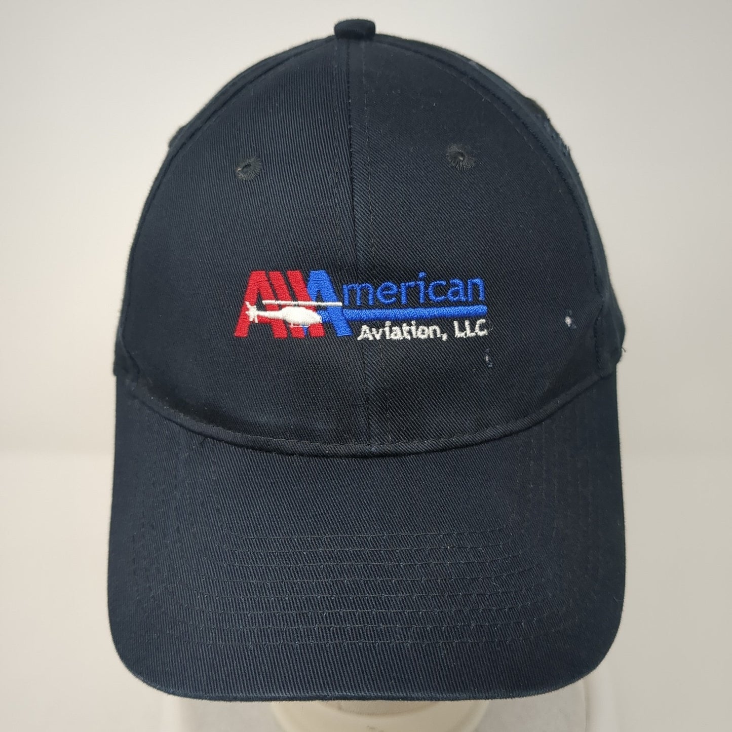 American Aviation LLC Strapback Baseball Cap Blue OS Adjustable Port & Company