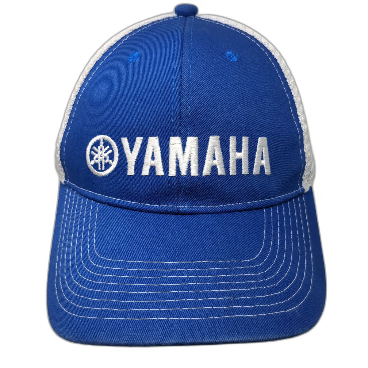 Yamaha Baseball Cap Blue One Size Mesh Back Embroidered Logo Racing Motor Hat