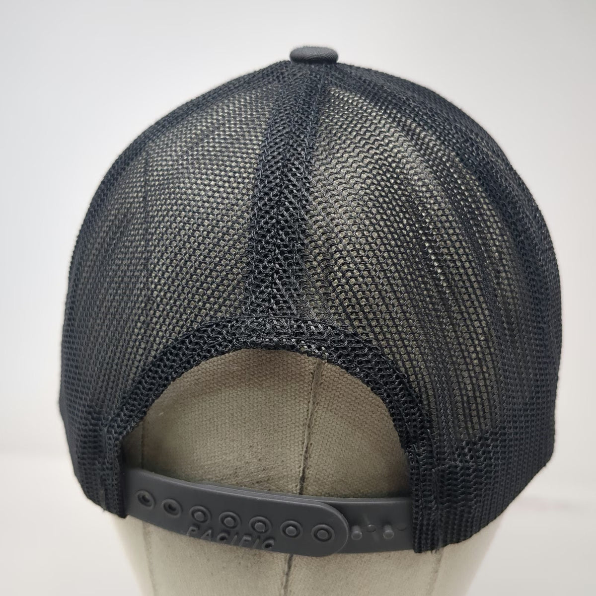 Pacific Headwear Trucker Hat Gray One Size Snapback Lasher Enterprises Logo Mesh