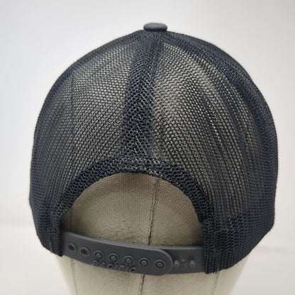 Pacific Headwear Trucker Hat Gray One Size Snapback Lasher Enterprises Logo Mesh