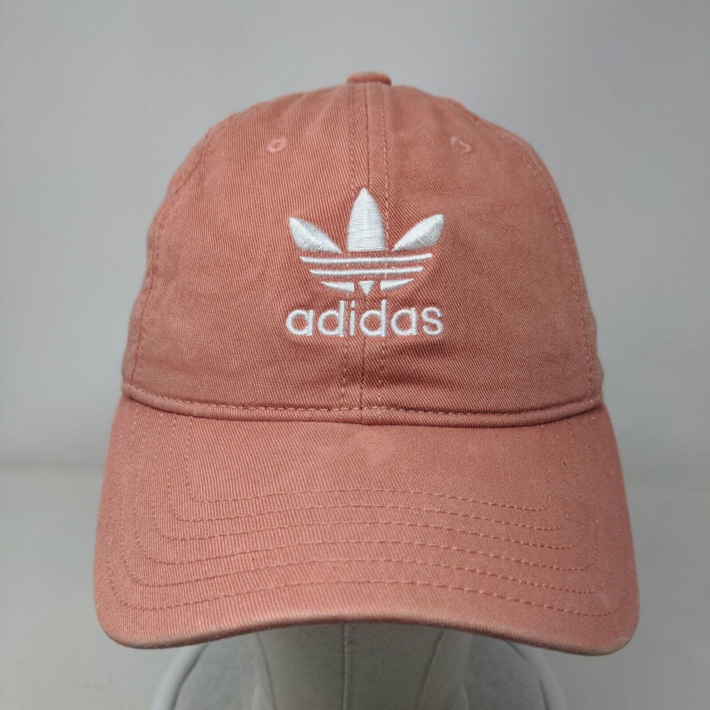 Adidas Women's Slideback Hat Pink OSFW Adjustable Embroidered Trefoil 6 Panel