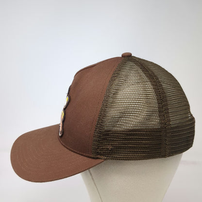 Tecovas Trucker Hat Brown OSFM Mesh Back Hot Country Hits Graphic Patch Snapback