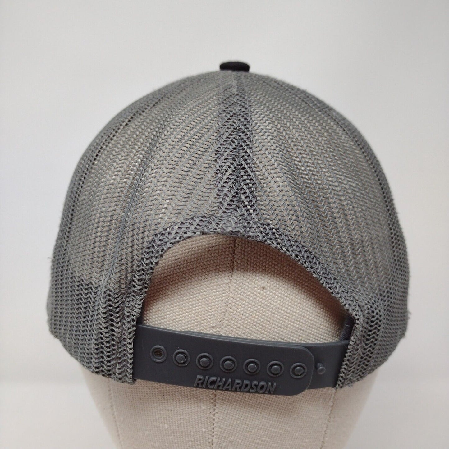 DRKTMBR Coffee Snapback Trucker Hat Gray OSFA Mesh Back Richardson