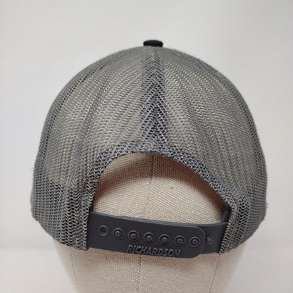 DRKTMBR Coffee Snapback Trucker Hat Gray OSFA Mesh Back Richardson