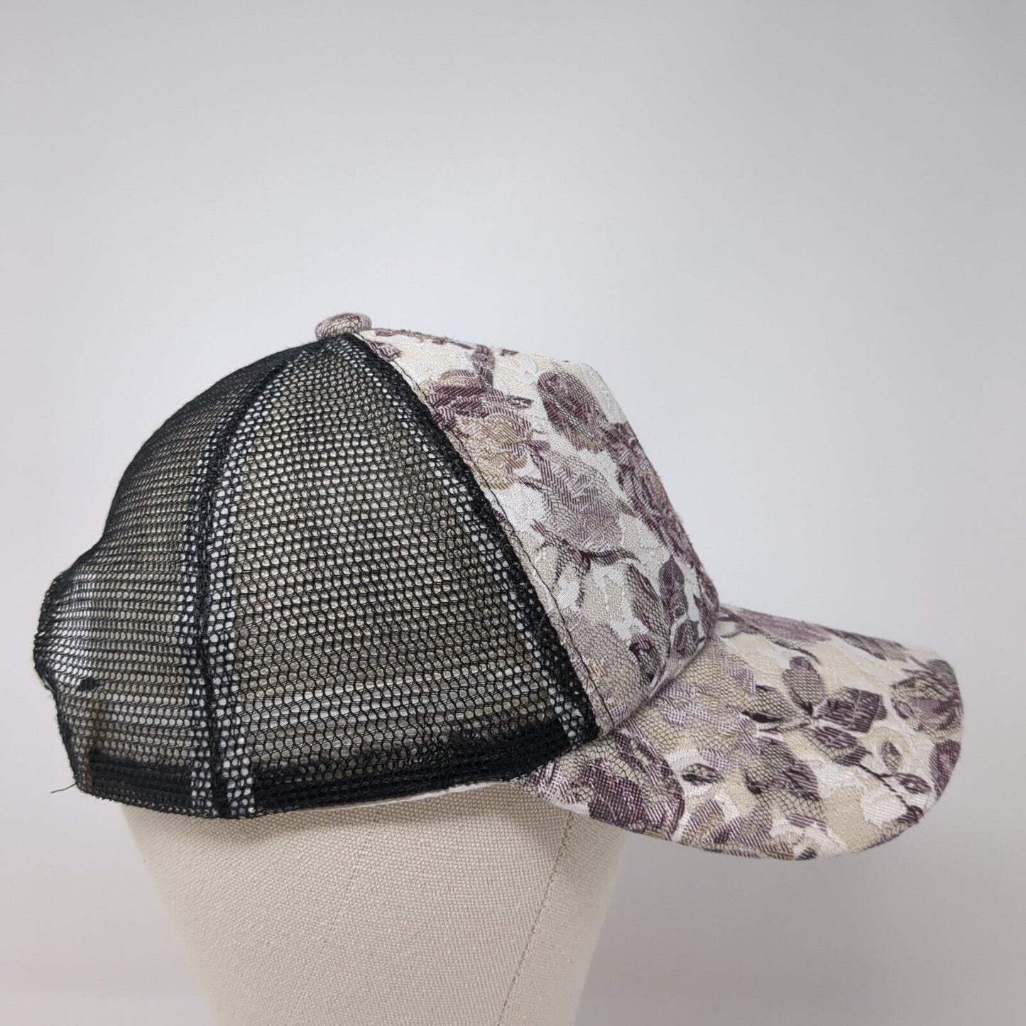 Floral Snapback Trucker Hat Multicolor One Size Adjustable Mesh Back 6 Panel