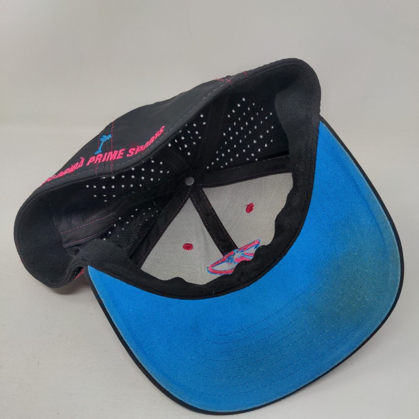 P Florida Prime Sports Fitted Hat Black M/L Embroidered Dome Headwear Co.