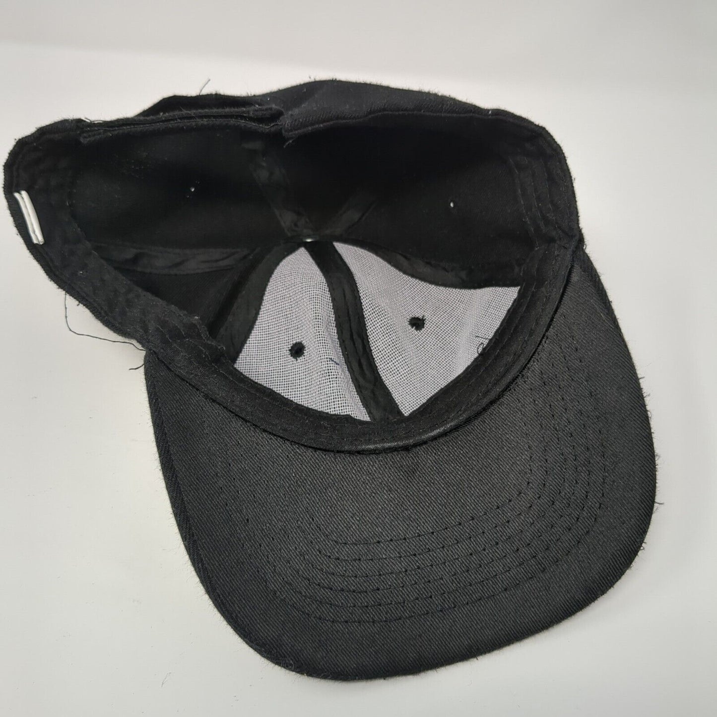 Unbranded Strapback Hat Solid Black One Size Adjustable 6 Panel Blank