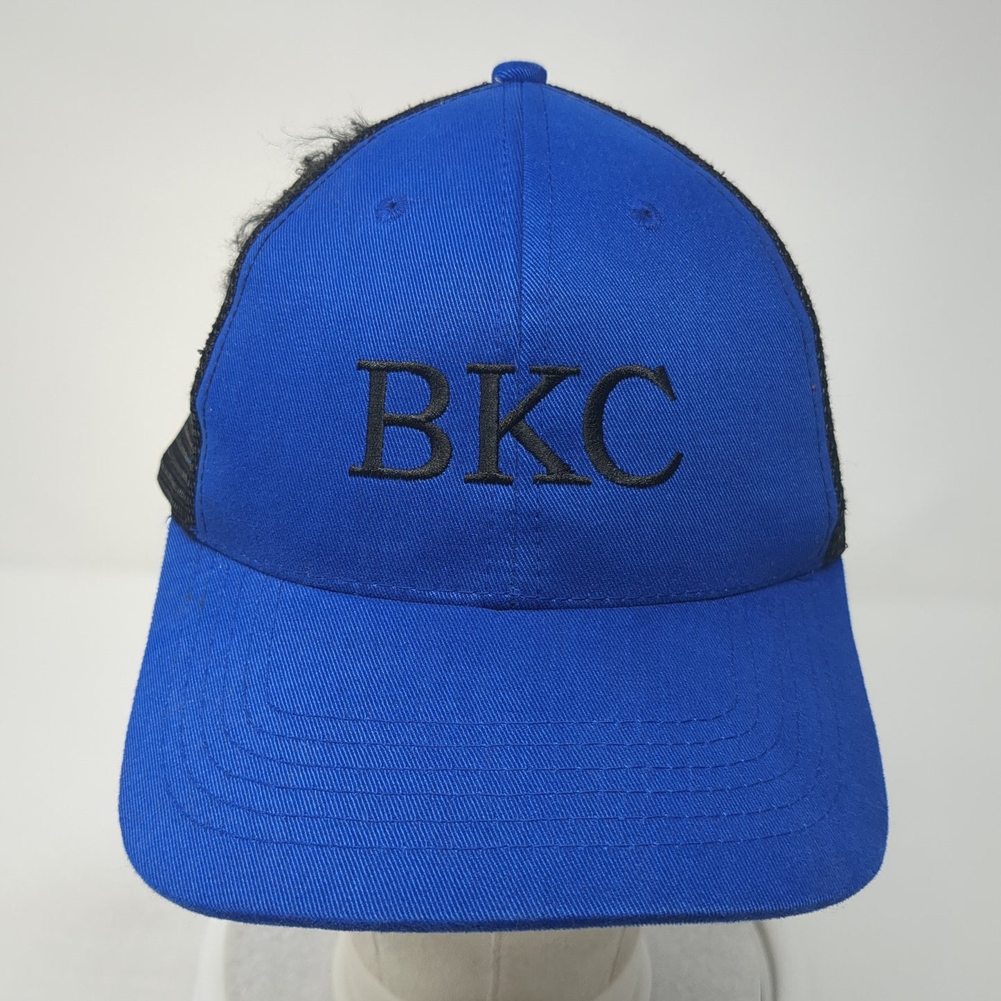 BKC Strapback Hat Blue One Size Mesh Back Adjustable Colorblock Outdoor