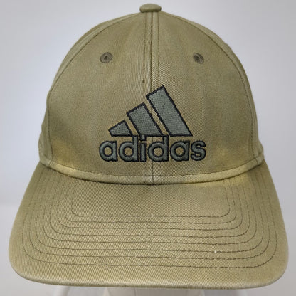 Adidas Baseball Cap Green M Cotton A-Flex Fitted Embroidered Logo Sport Hat
