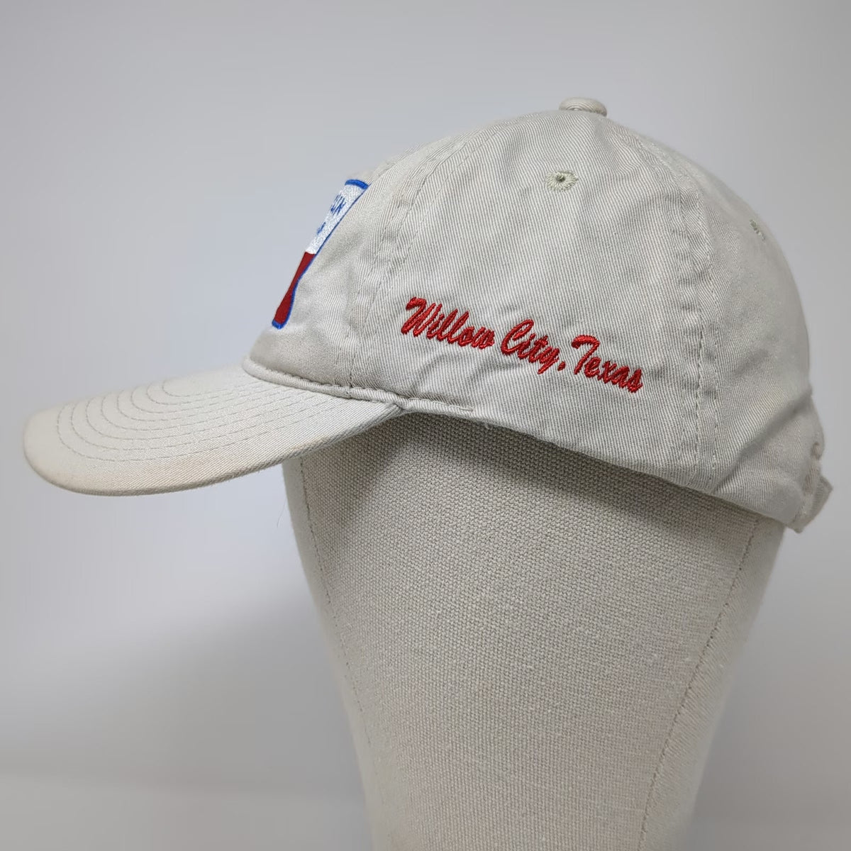 Eco3 Baseball Cap Beige One Size Gatlin Hall Texas Flag Willow City Organic Hat
