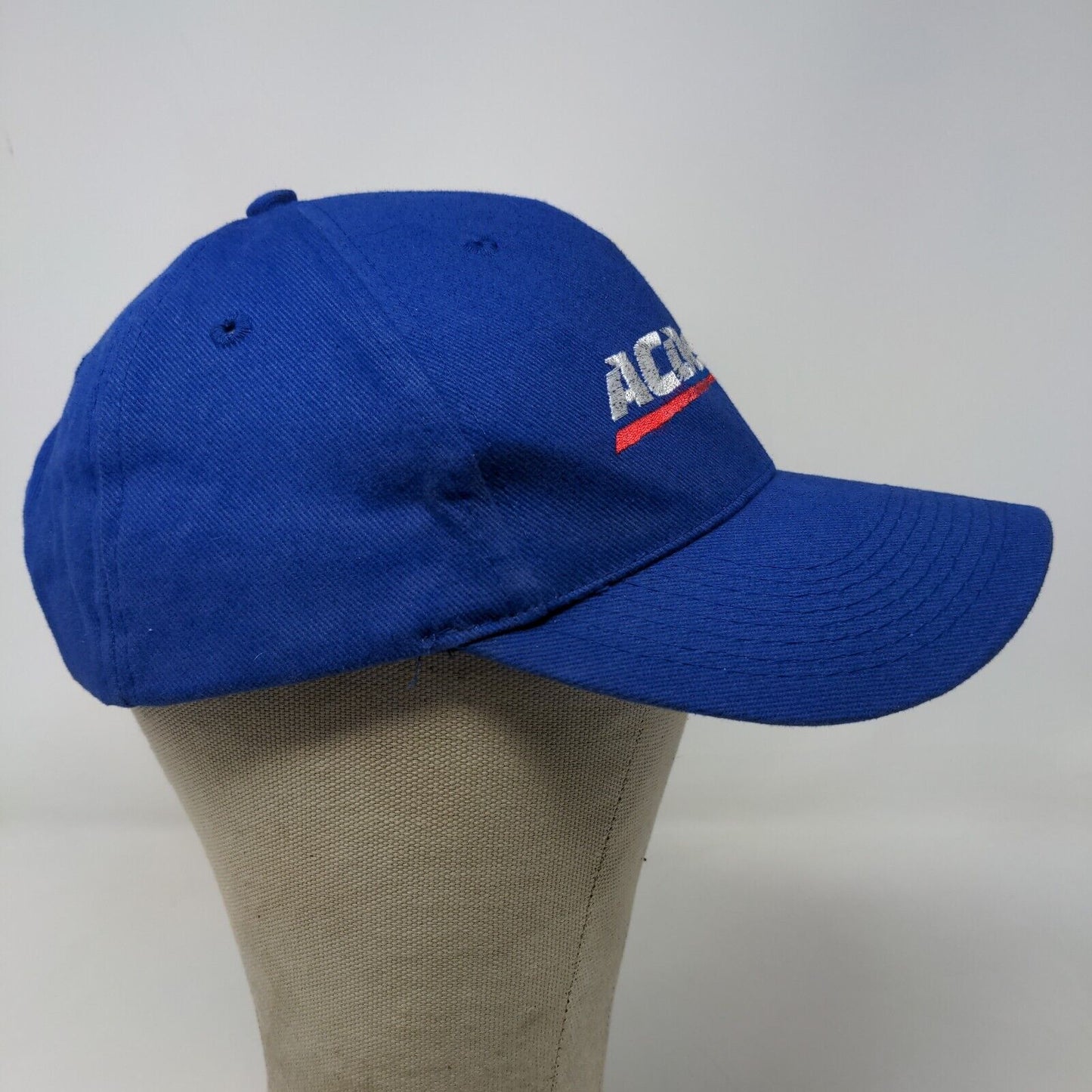 AC Delco Men's Strapback Hat Blue OSFM Embroidered Logo Cotton