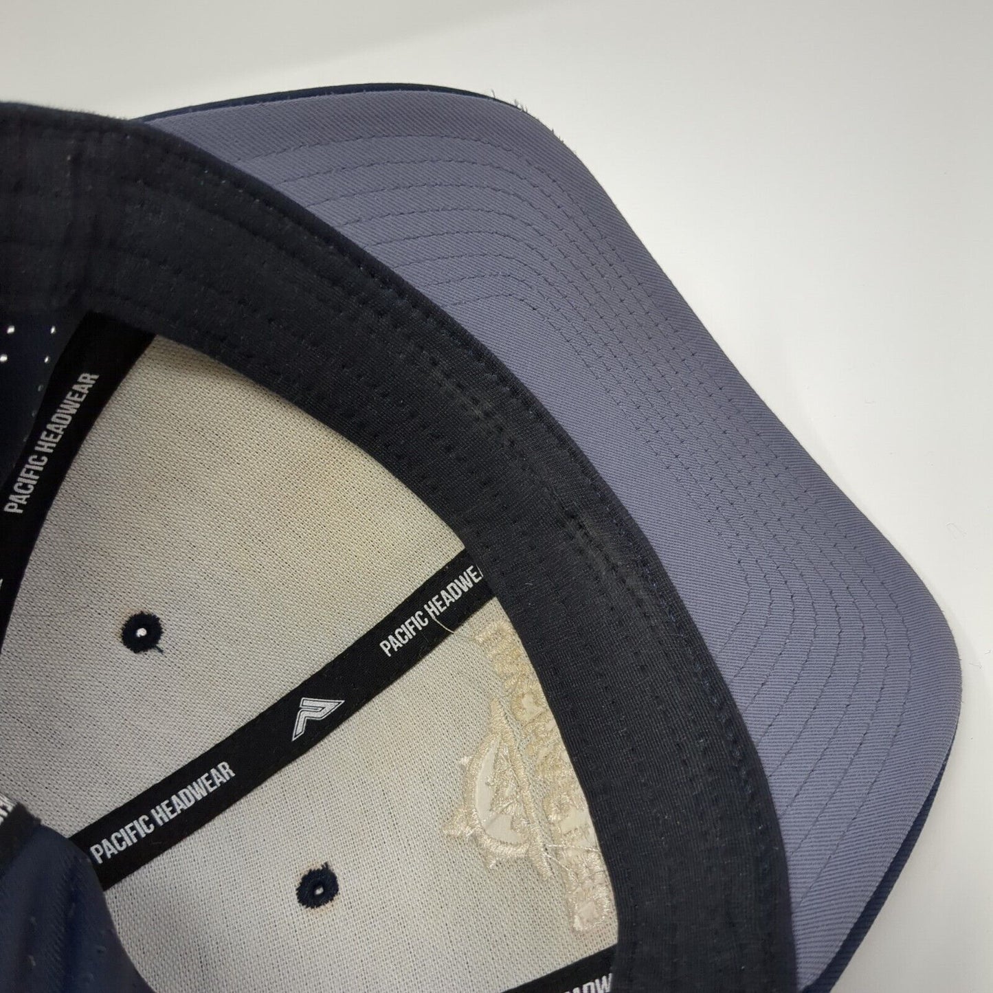 Uncharted Recreation Fitted Hat Blue S/M Embroidered Style 474F Pacific Headwear
