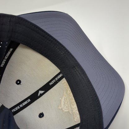 Uncharted Recreation Fitted Hat Blue S/M Embroidered Style 474F Pacific Headwear