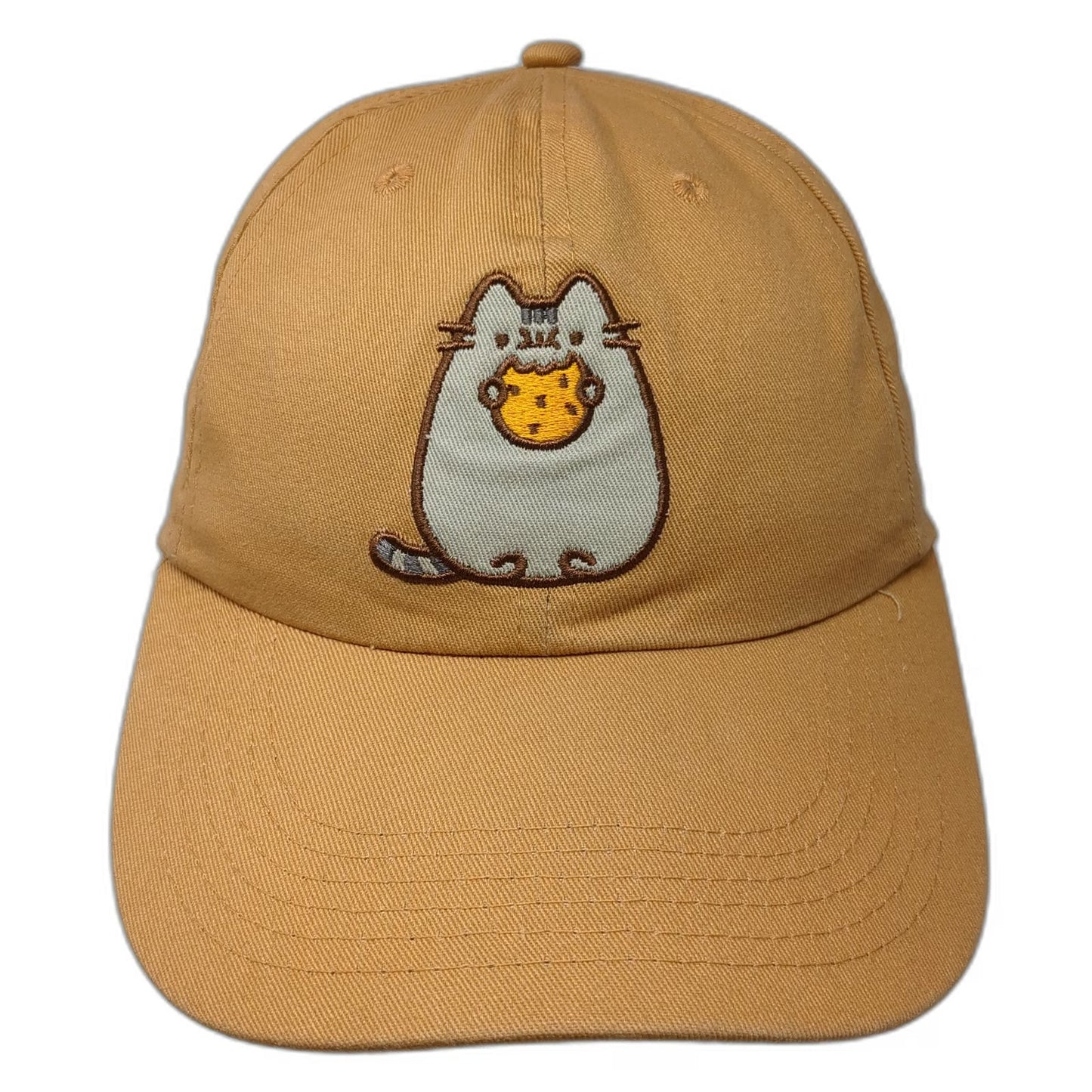 CultureFly Baseball Cap Brown OS Pusheen the Cat Cookie Embroidery Cotton hat