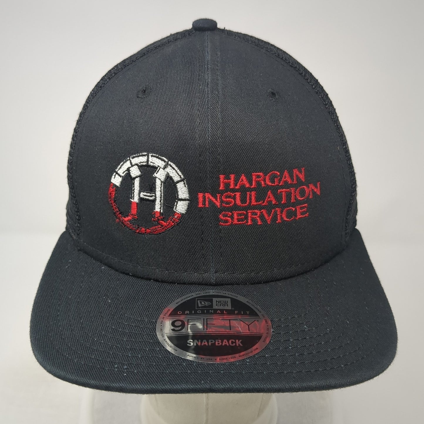Hargan Insulation Service Trucker Hat Black OS Adjustable Mesh Back New Era
