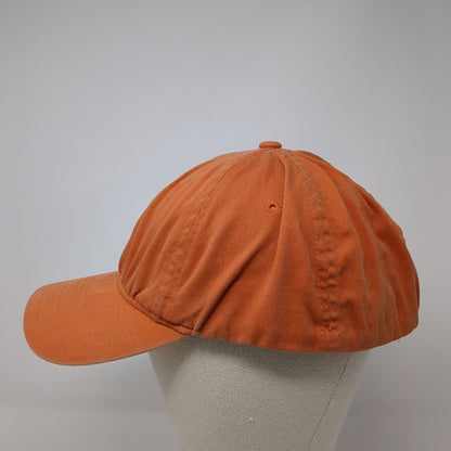 Yupoong Fitted Hat Orange OS Lightweight Vented Holes 6 Panel Blank Flexfit