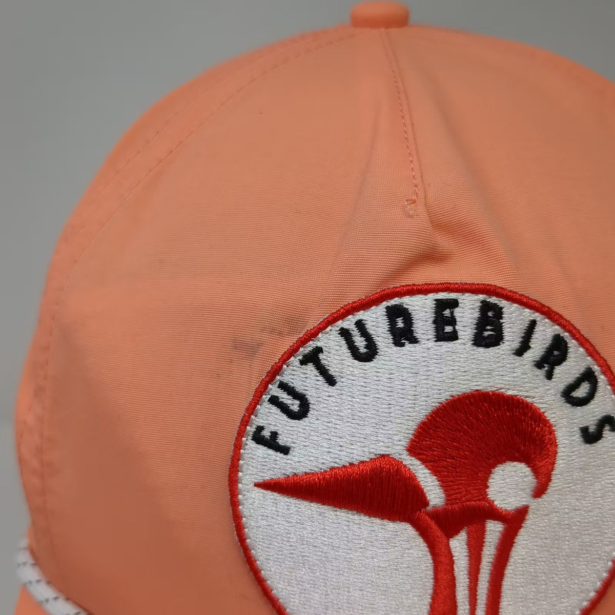 Futurebirds Trucker Orange OS Rope Embroidered Patch Adjustable Unstructured Hat