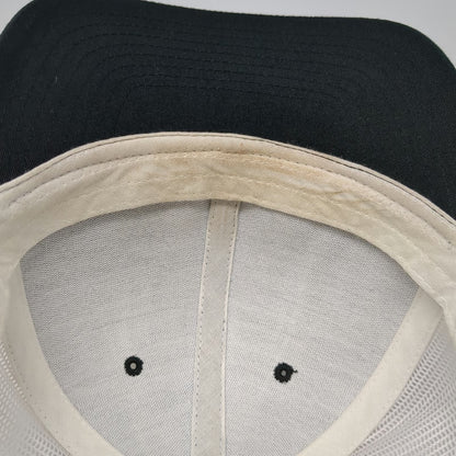 Yupoong Trucker Hat Black White One Size Seaside Brewing Co Mesh Back Snapback