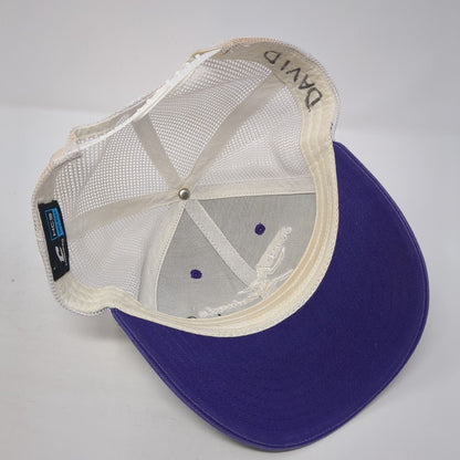 South Orlando Snapback Trucker Hat Purple One Size Mesh Back Champro