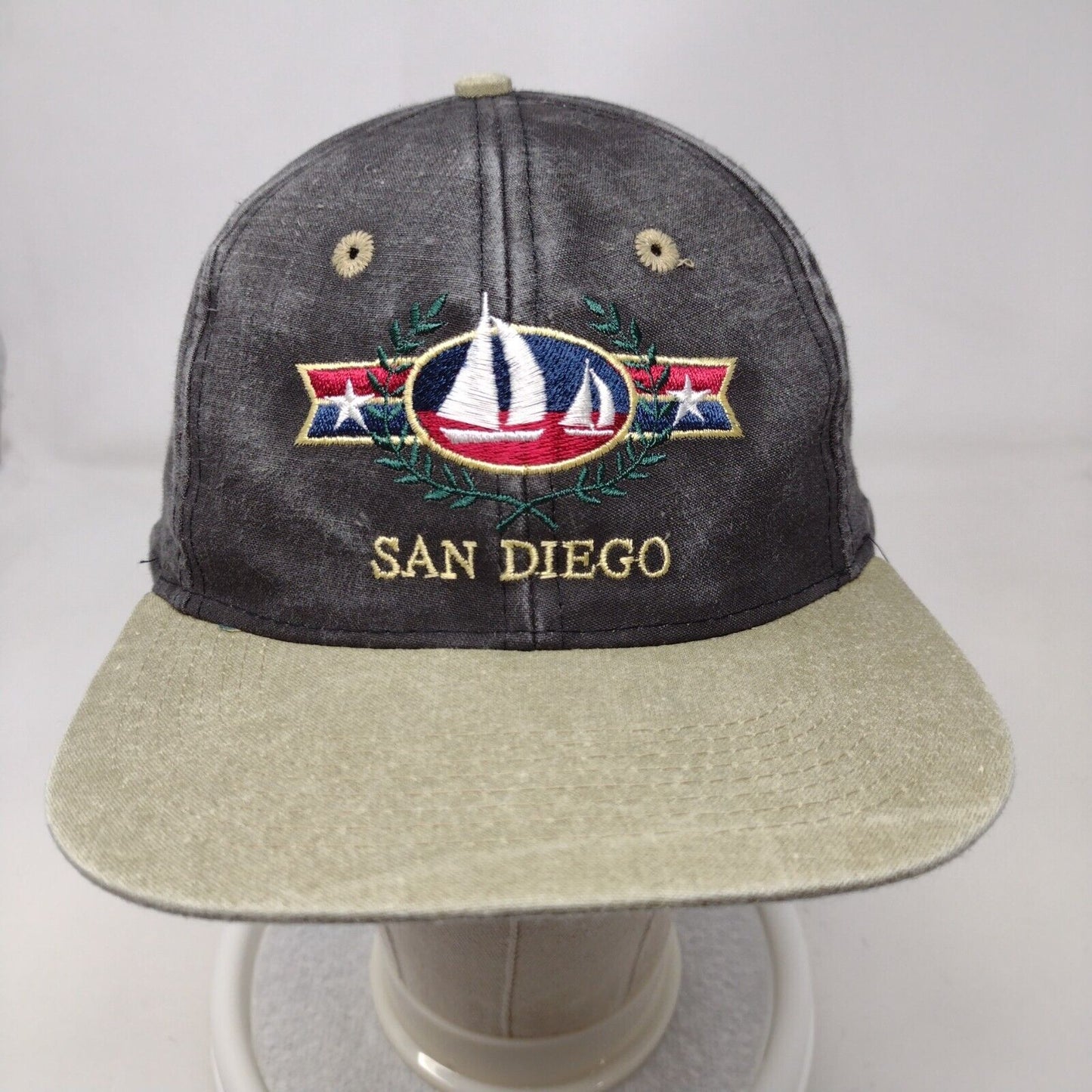San Diego Sailboat Snapback Hat Multicolor OSFA Embroidered Monterey