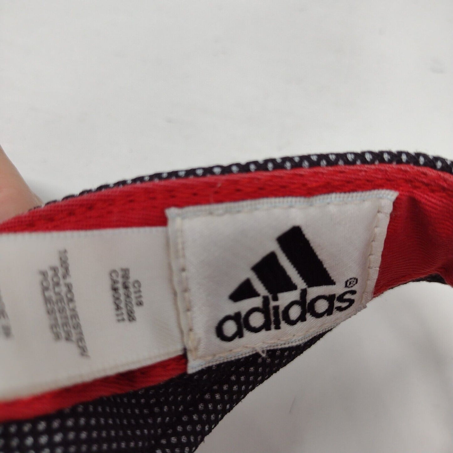 Adidas 3 Stripes Strapback Sun Visor Hat Multi One Size Embroidered