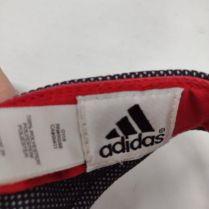 Adidas 3 Stripes Strapback Sun Visor Hat Multi One Size Embroidered