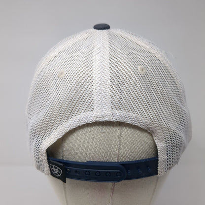Ariat Patch Snapback Trucker Hat Blue One Size Mesh Back Adjustable