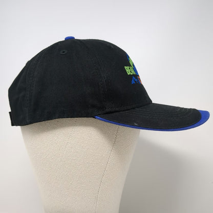Paramount Baseball Cap Black Blue One Size Bear Trail Lodge Hat Paw Mountain