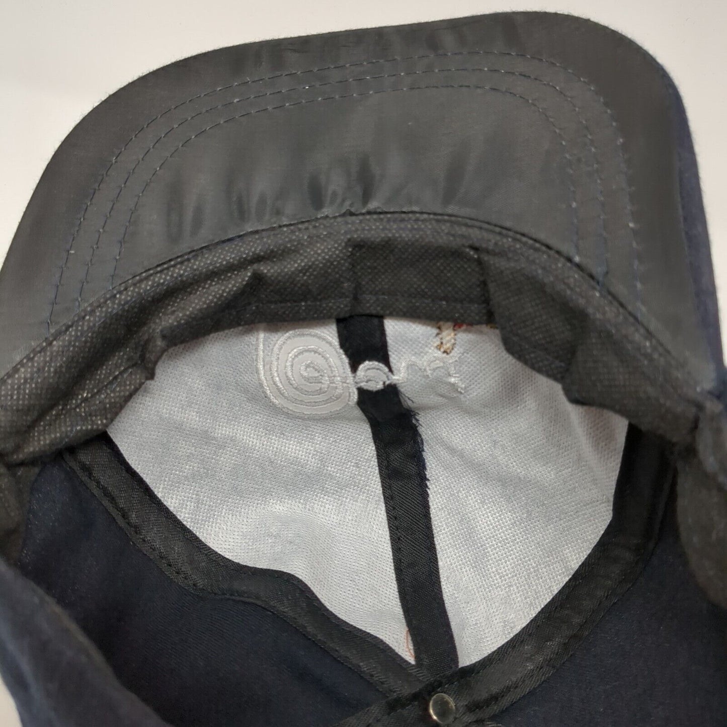 Peru Strapback Hat Blue One Size Adjustable Solid Embroidered 6 Panel