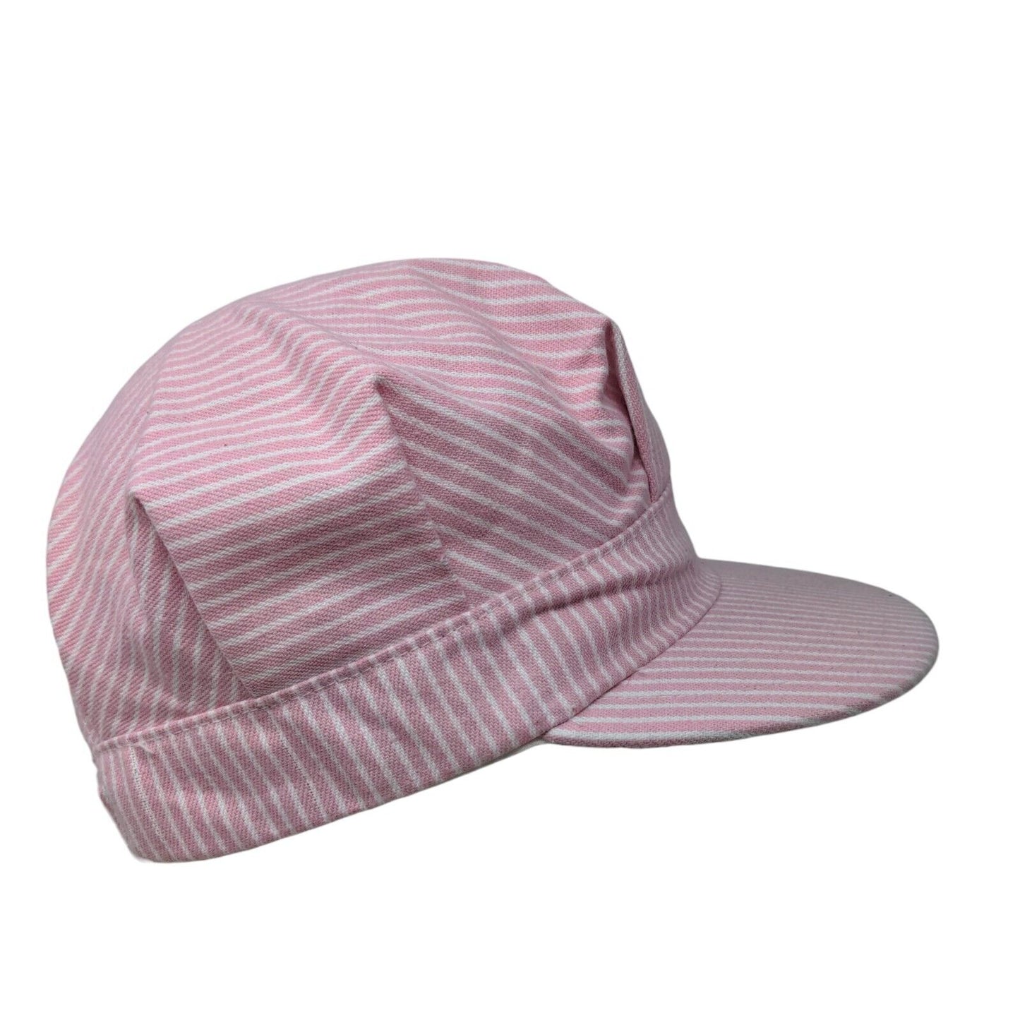 Unbranded Strapback Newsboy Pressboy Hat Cap Pink Small Striped Blank