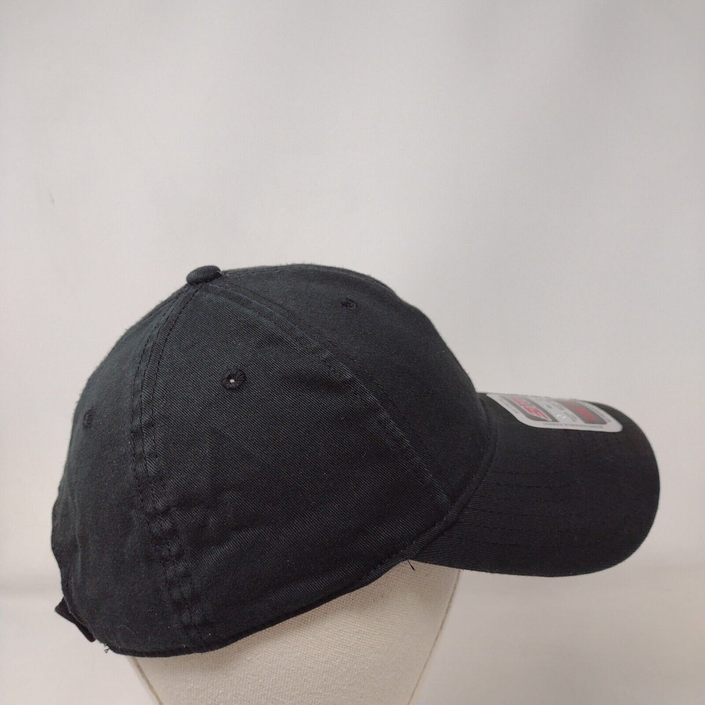 Otto Comfy Fit Strapback Hat Black OSFM Adjustable Stretchable Fabric 6 Panel