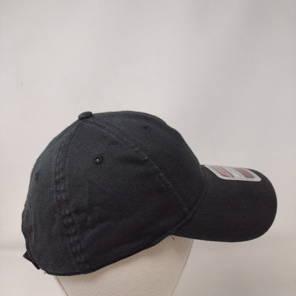 Otto Comfy Fit Strapback Hat Black OSFM Adjustable Stretchable Fabric 6 Panel