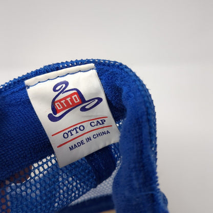T.N.T. Insured Towing Boise Idaho Snapback Trucker Hat Blue OS Mesh Back Otto