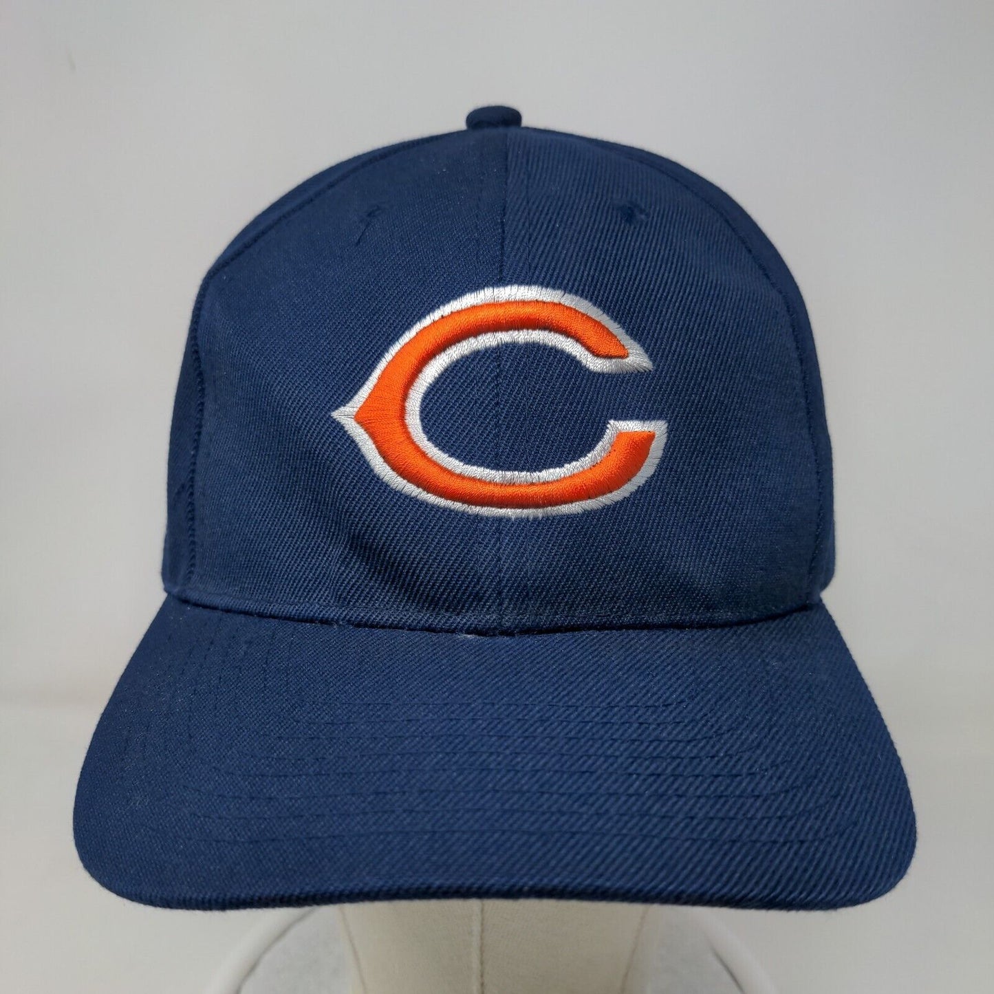 Tomorrow Men's Strapback Hat Blue OSFA Embroidered Chicago Bears Logo Polyester